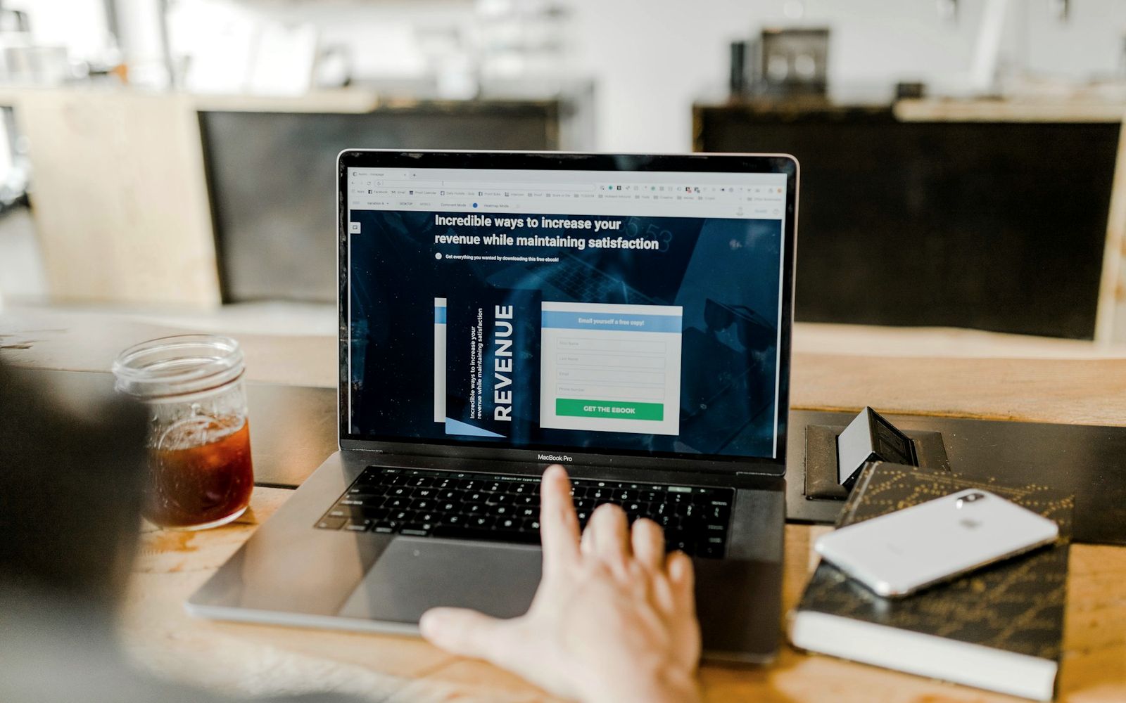 A business website open on a laptop, the way most customers first meet a company