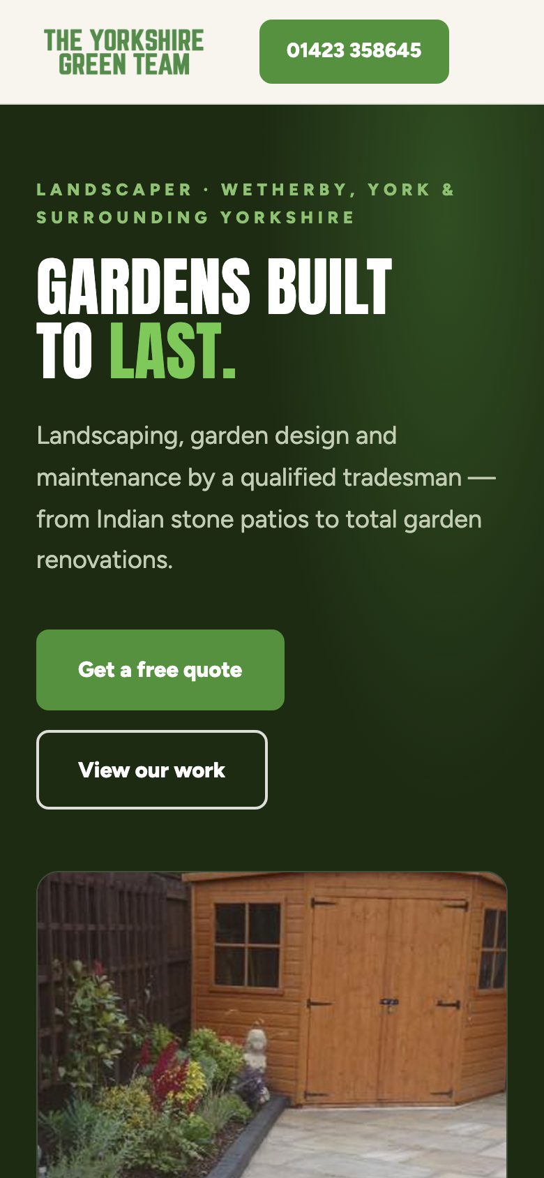Yorkshire Green Team landscaping concept